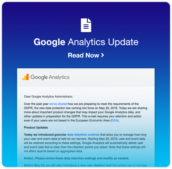 Action Required Major Google Analytics Update Digital Marketing Firm