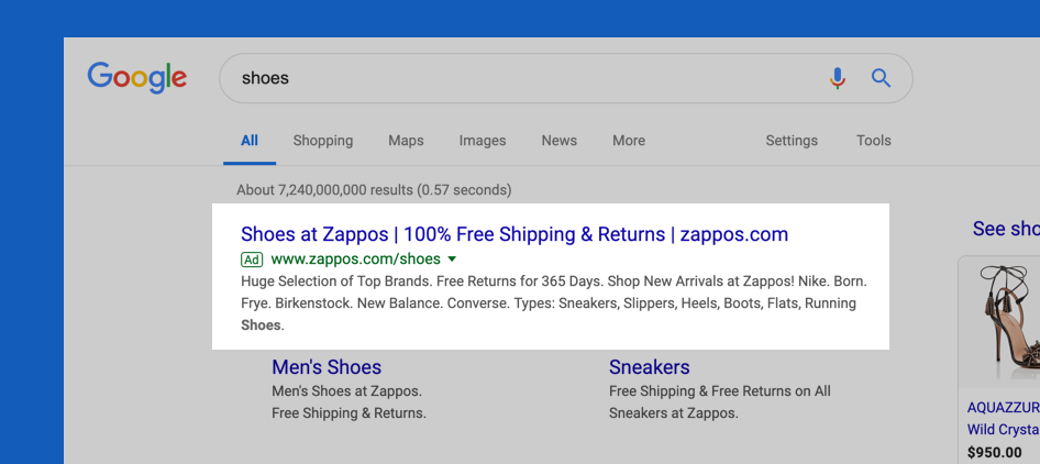 google ads example