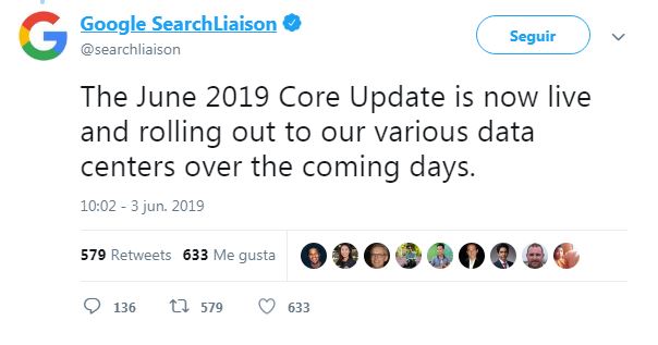 google algorithm update june 