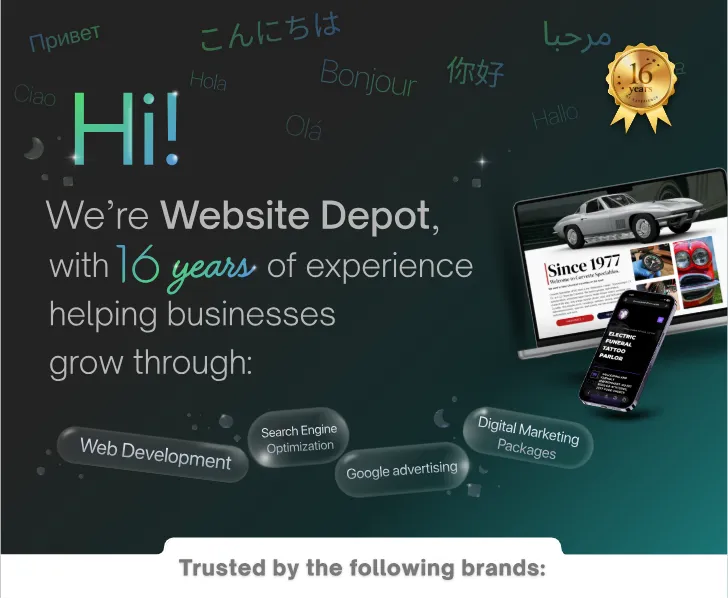 digital marketing website depot banner