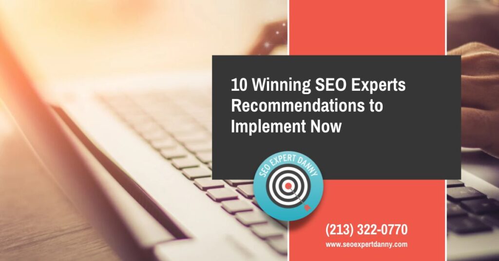 SEO experts recommendations