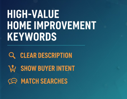 High Value SEO Home Improvement Keywords Are Clear, Show Intent, and Match Customer Searches