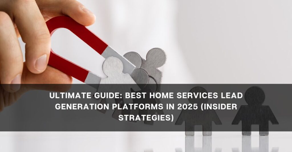 ultimate guide best home services lead generation platforms in  insider strategies